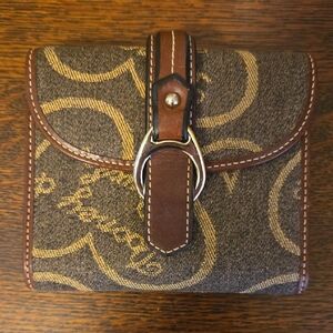 Dooney & Bourke Brown and Tan Wallet